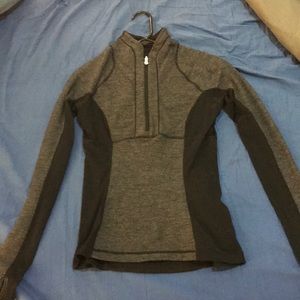Reversible black/grey Lululemon half-zip